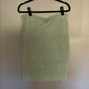 LOFT Light Gray Pencil Skirt